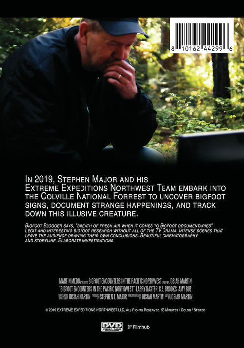 Bigfoot Encounters: In The Pacific Northwest (MOD) (DVD Movie) - back cover art