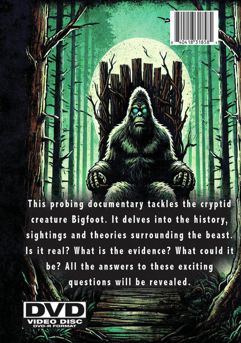 Bigfoot:King of Cryptids (MOD) (DVD Movie) - back cover art