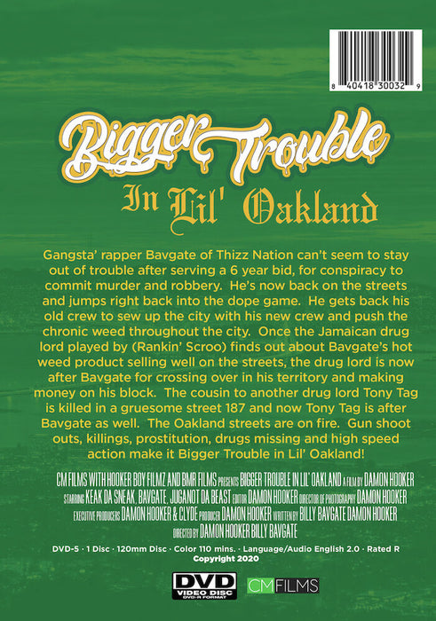 Bigger Trouble in Lil' Oakland (MOD) (DVD Movie) - back cover art