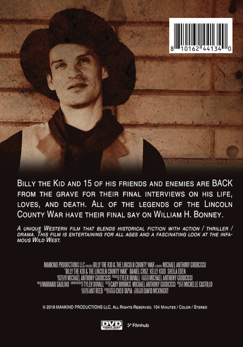Billy the Kid & The Lincoln County War (MOD) (DVD Movie) - back cover art