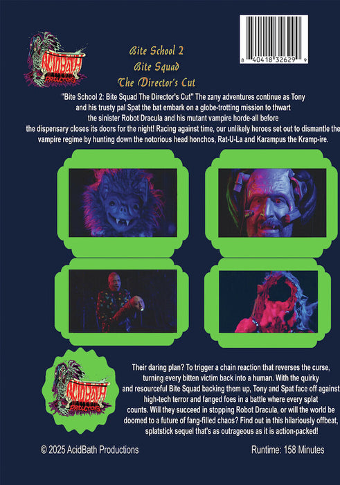 Bite School 2: Bite Squad - The Director's Cut (MOD) (DVD Movie) - back cover art