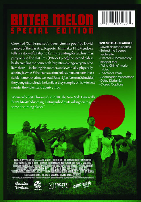 Bitter Melon (MOD) (DVD Movie) - back cover art