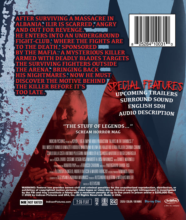Blades in the Darkness 2 (MOD) (BluRay Movie) - back cover art