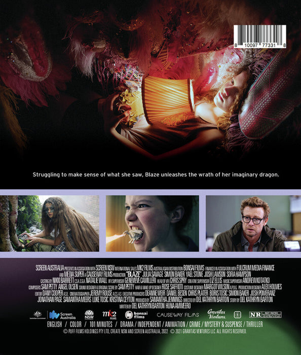 Blaze (MOD) (BluRay Movie) - back cover art