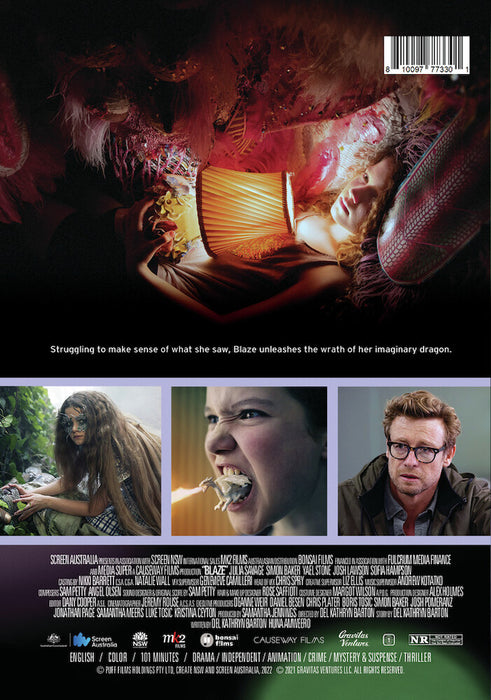 Blaze (MOD) (DVD Movie) - back cover art