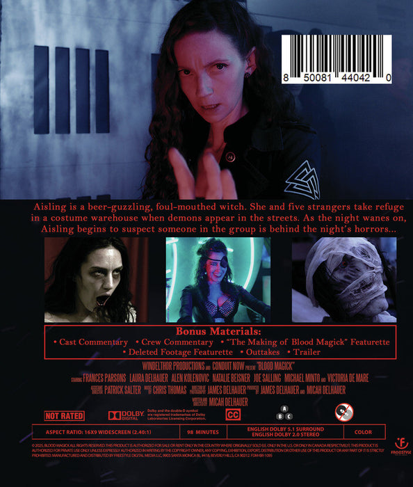Blood Magick (MOD) (BluRay Movie) - back cover art