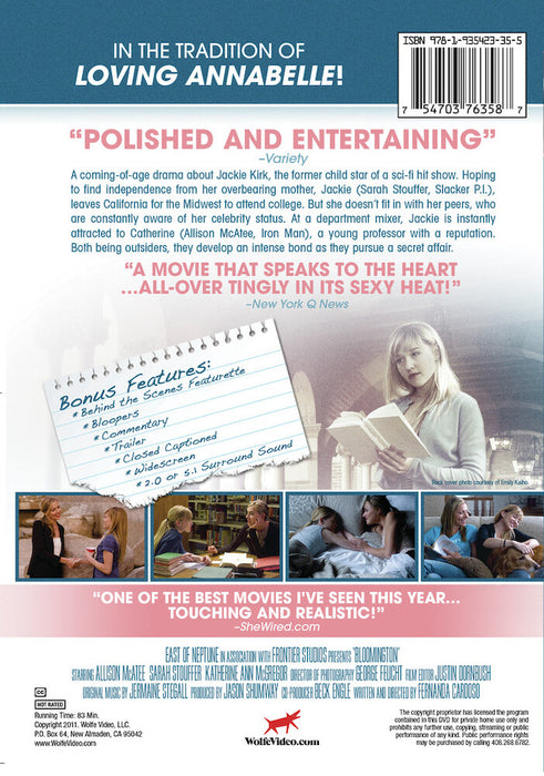 Bloomington (MOD) (DVD Movie) - back cover art