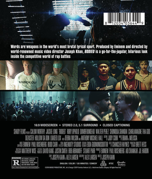 Bodied (MOD) (BluRay Movie) - back cover art