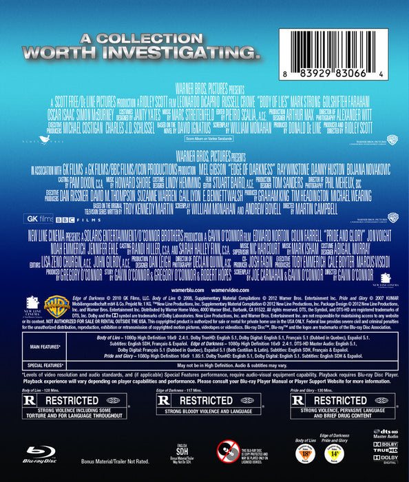Body of Lies/Edge of Dark/Pride & Glo (MOD) (BluRay Movie) - back cover art