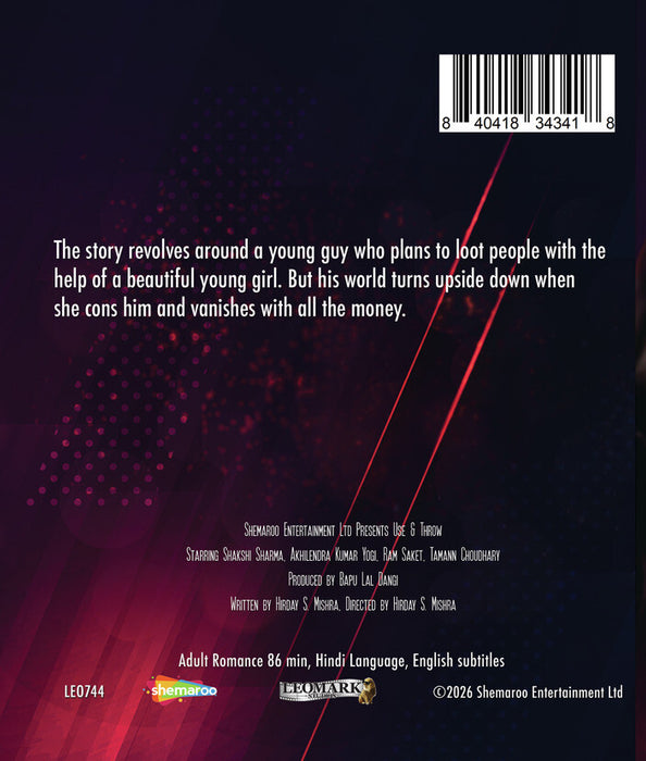 Bollywood After Dark - Use and Throw (MOD) (BluRay Movie) - back cover art