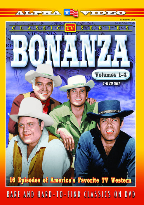 Bonanza - Volumes 1-4 (4 (MOD) (DVD Movie) - movie cover art
