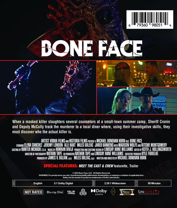 Bone Face (MOD) (BluRay Movie) - back cover art