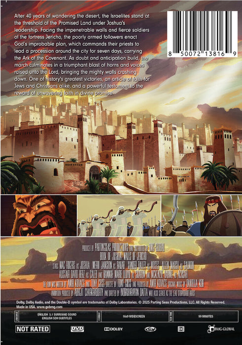 Book of Joshua: Walls of Jericho (MOD) (DVD Movie) - back cover art