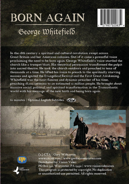 Born Again: George Whitefield (MOD) (DVD Movie) - back cover art