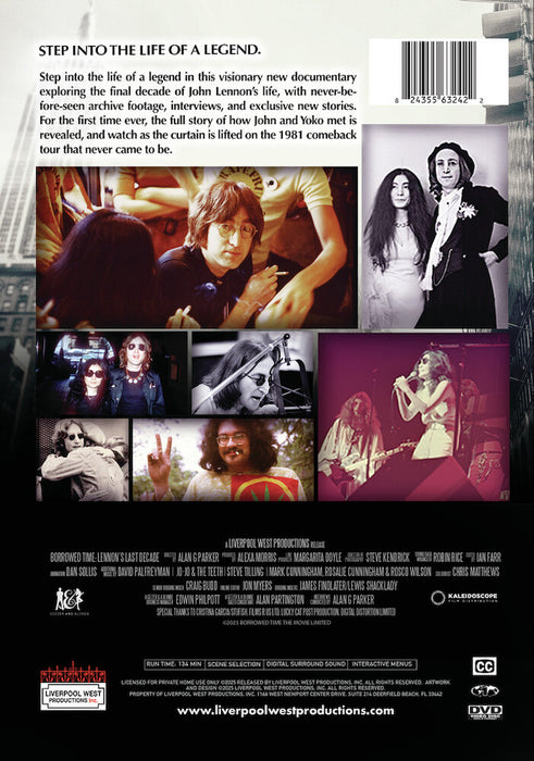 Borrowed Time: Lennon's Last Decade (MOD) (DVD Movie) - back cover art
