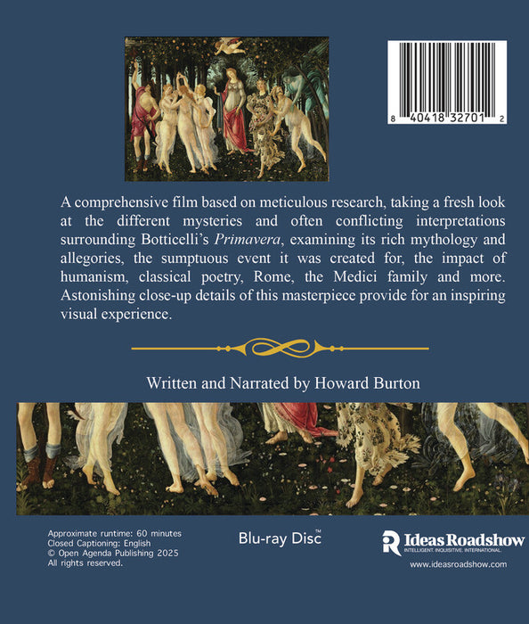 Botticelli's Primavera (MOD) (BluRay Movie) - back cover art