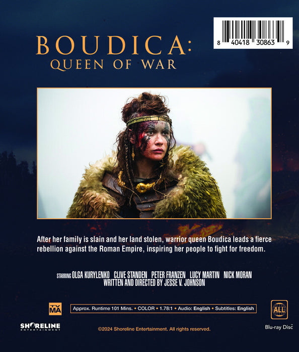 Boudica - Queen of War (MOD) (BluRay Movie) - back cover art