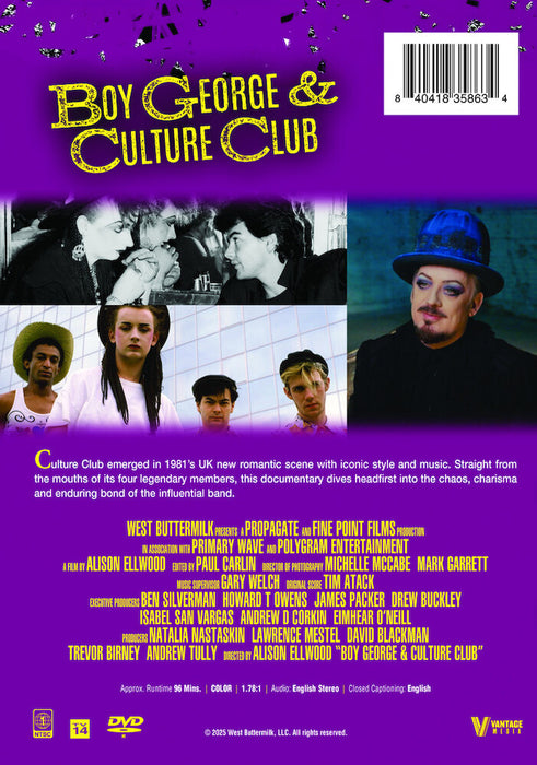 Boy George & Culture Club (MOD) (DVD Movie) - back cover art