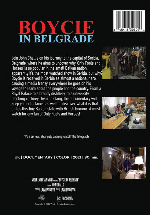 Boycie in Belgrade (MOD) (DVD Movie) - back cover art