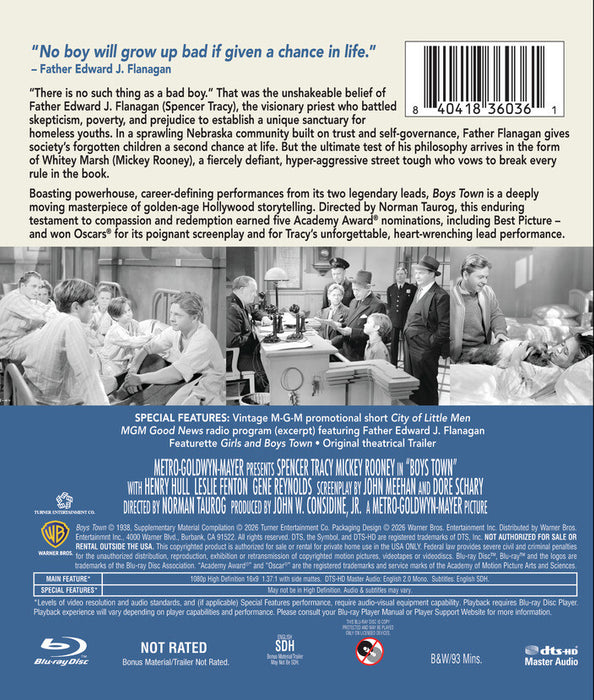 Boys Town (MOD) (BluRay Movie) - back cover art