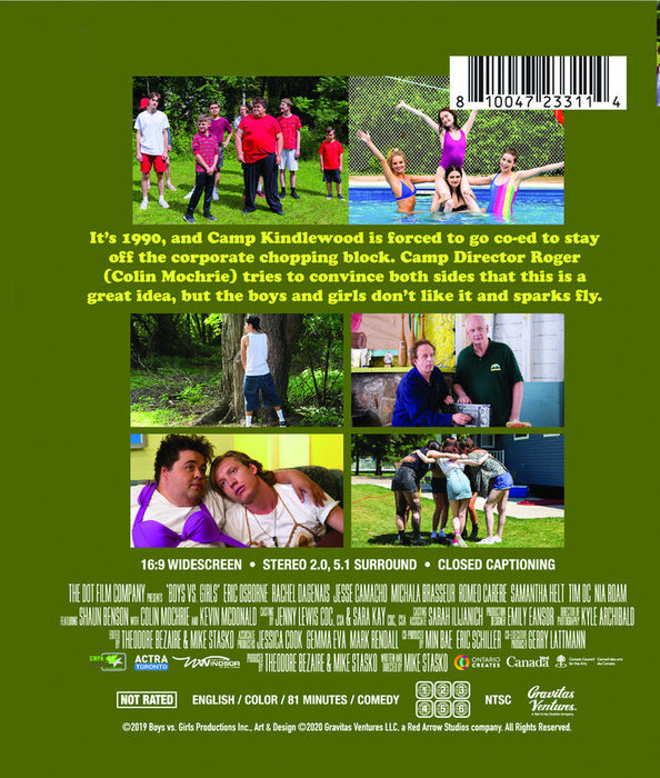 Boys vs.Girls (MOD) (BluRay Movie) - back cover art