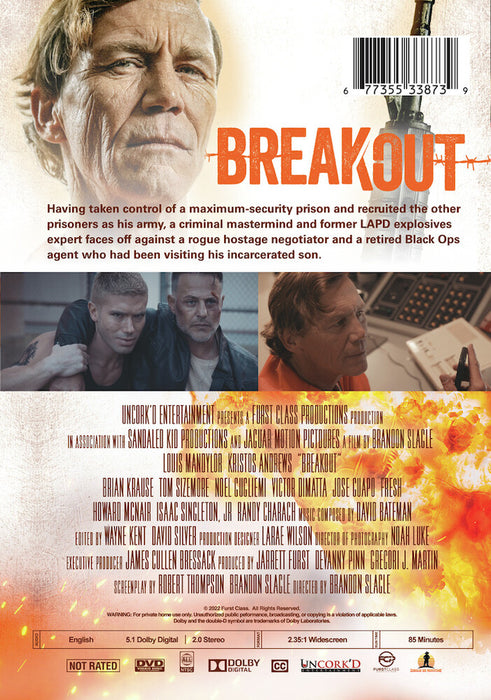 Breakout (MOD) (DVD Movie) - back cover art