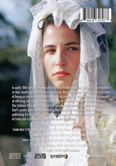 Bridge of San Luis Rey (MOD) (DVD Movie) - back cover art