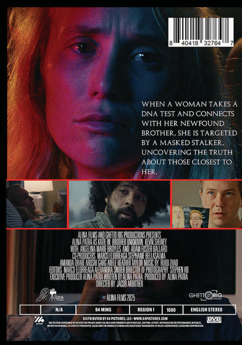 Brother Unknown (MOD) (DVD Movie) - back cover art