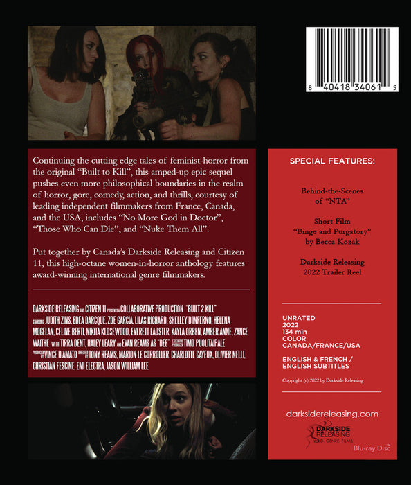 Built 2 Kill (MOD) (BluRay Movie) - back cover art