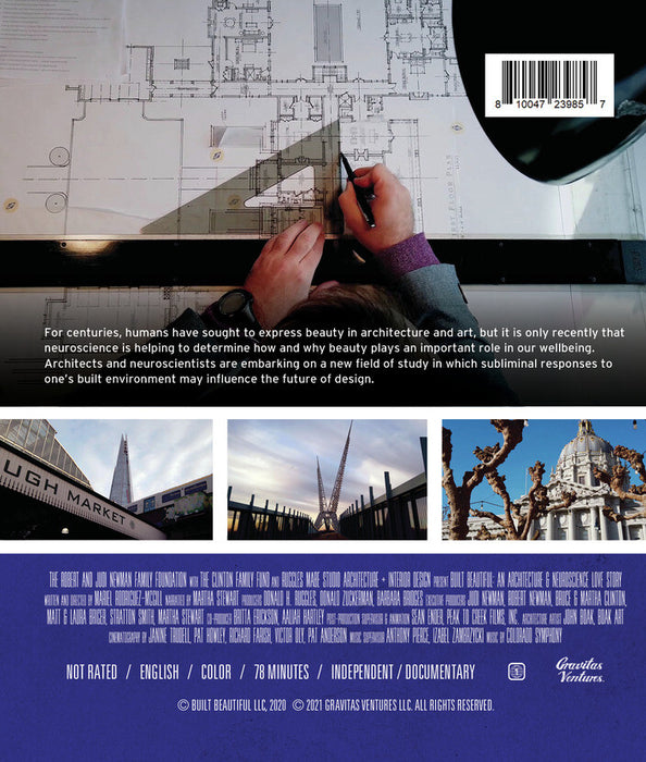 Built Beautiful: An Architecture and Neuroscience Love Story with Narration by Martha Stewart (MOD) (BluRay Movie) - back cover art