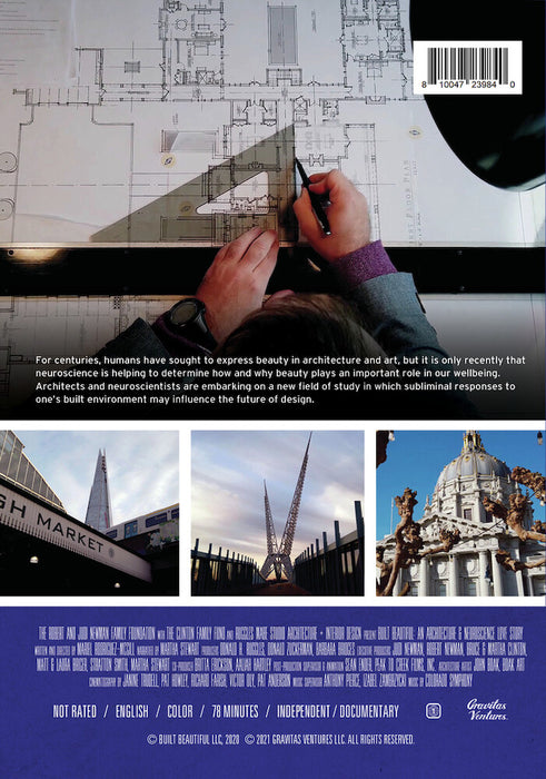 Built Beautiful: An Architecture and Neuroscience Love Story with Narration by Martha Stewart (MOD) (DVD Movie) - back cover art