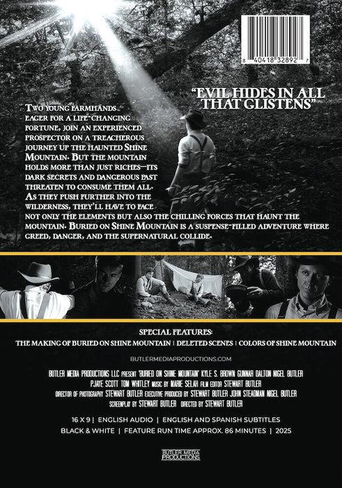 Buried on Shine Mountain (MOD) (DVD Movie) - back cover art