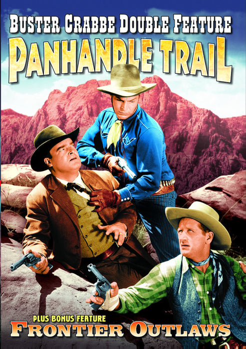 Buster Crabbe Double Feature: Panhandle Trail (1942) / Frontier Outlaw (MOD) (DVD MOVIE)