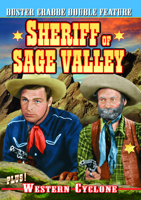 Buster Crabbe Double Feature: Sheriff of Sage Valley (1942) / Western  (MOD) (DVD MOVIE)
