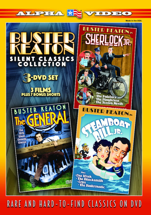 Buster Keaton Silent Classics Collection (3-DVD) (MOD) (DVD MOVIE) - movie cover art