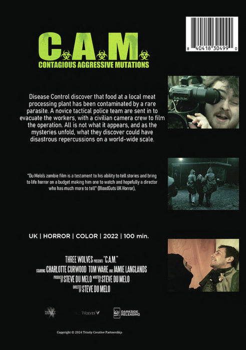 C.A.M. (MOD) (DVD Movie) - back cover art