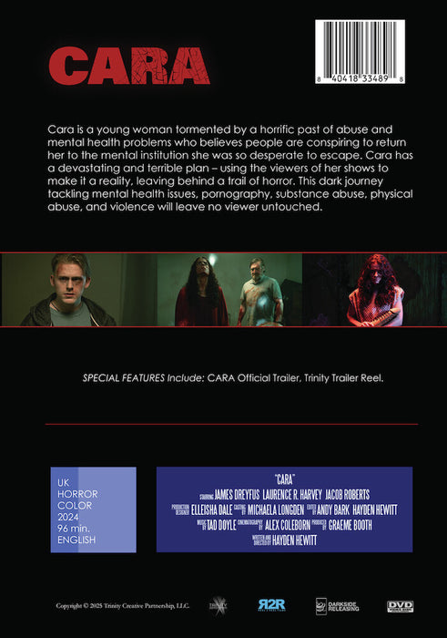 CARA (MOD) (DVD Movie) - back cover art