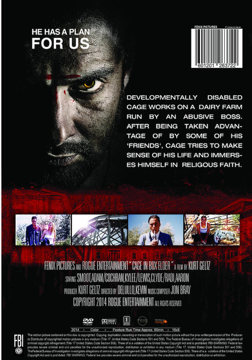 Cage In the Box Elder (MOD) (DVD Movie) - back cover art