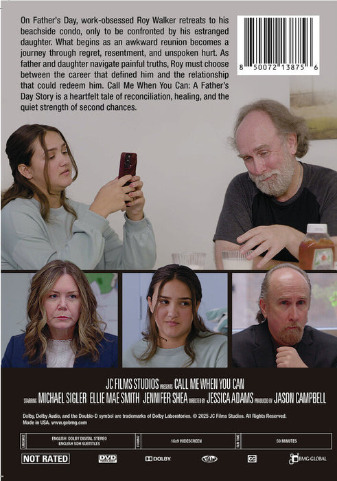 Call Me When You Can: A Father's Day Story (MOD) (DVD Movie) - back cover art