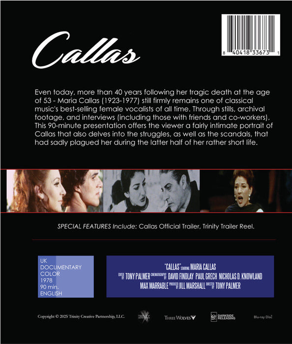 Callas (MOD) (BluRay Movie) - back cover art