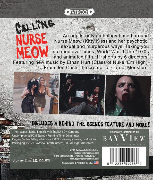 Calling Nurse Meow (MOD) (BluRay Movie) - back cover art