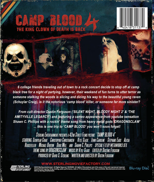 Camp Blood 4 (MOD) (BluRay Movie) - back cover art