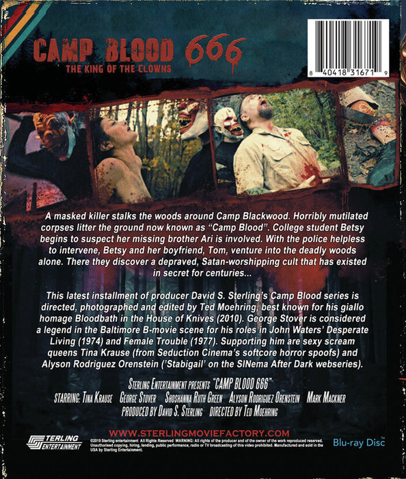 Camp Blood 666 (MOD) (BluRay Movie) - back cover art