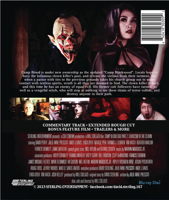 Camp Blood 666 part 2: Exorcism of the Clown (MOD) (BluRay Movie) - back cover art