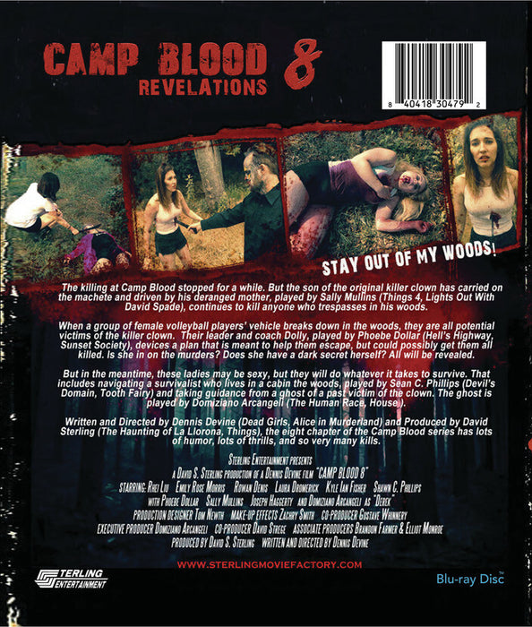 Camp Blood 8: Revelations (MOD) (BluRay Movie) - back cover art
