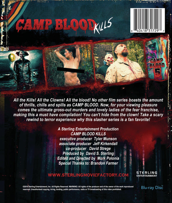 Camp Blood Kills (MOD) (BluRay Movie) - back cover art