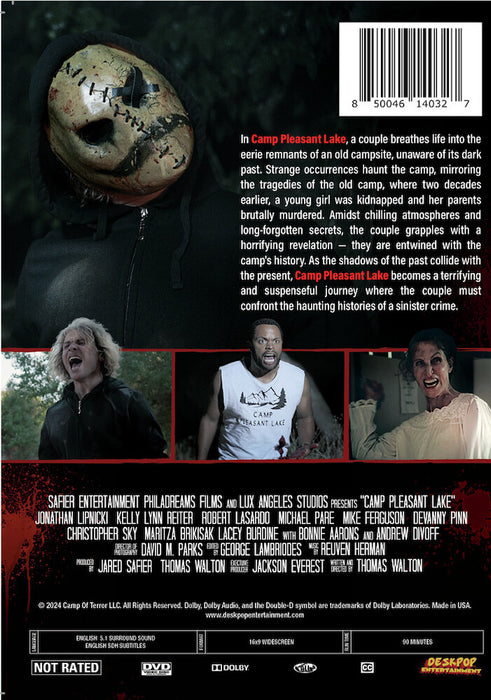 Camp Pleasant Lake (MOD) (DVD Movie) - back cover art