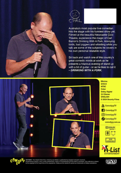 Carl Barron: Drinking With A Fork (MOD) (DVD Movie) - back cover art
