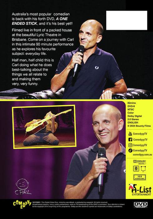 Carl Barron: One Ended Stick (MOD) (DVD Movie) - back cover art