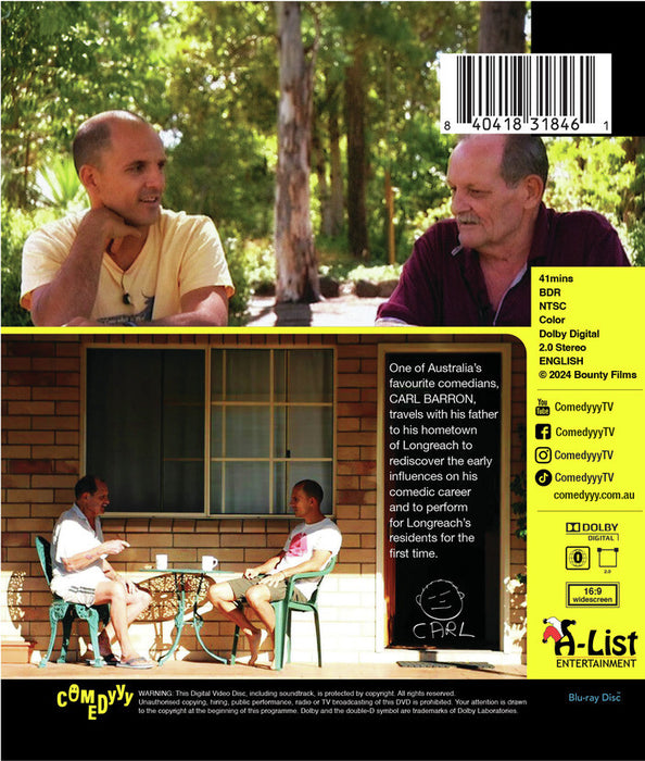 Carl Barron: Wompoo St (MOD) (BluRay Movie) - back cover art